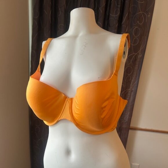 Savage X Fenty Orange Microfiber Balconette bra, size 40DD - Picture 2 of 6